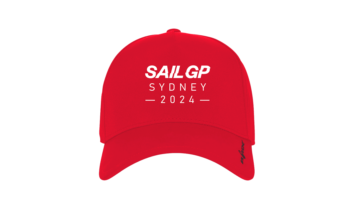 Sydney SailGP 2024 Cap Bright Red Sail Racing Australia & New Zealand