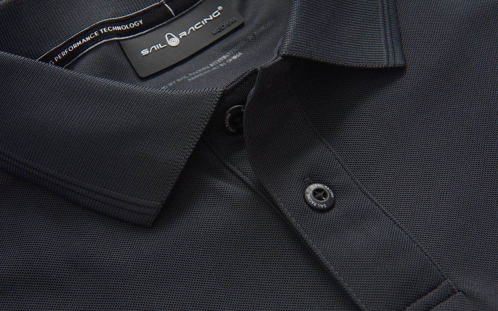 Spray Technical Polo - Dark Grey | Sail Racing Australia & New Zealand