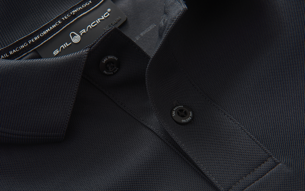 Spray Technical LS Polo - Dark Grey | Sail Racing Australia & New Zealand