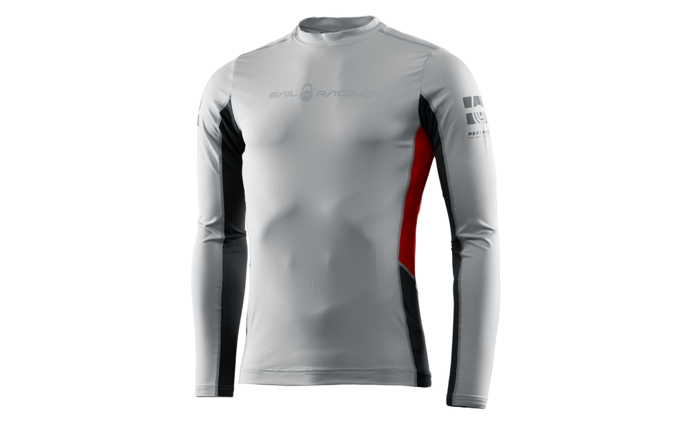 Reference Long Sleeve Rashguard - Light Grey | Sail Racing Australia ...